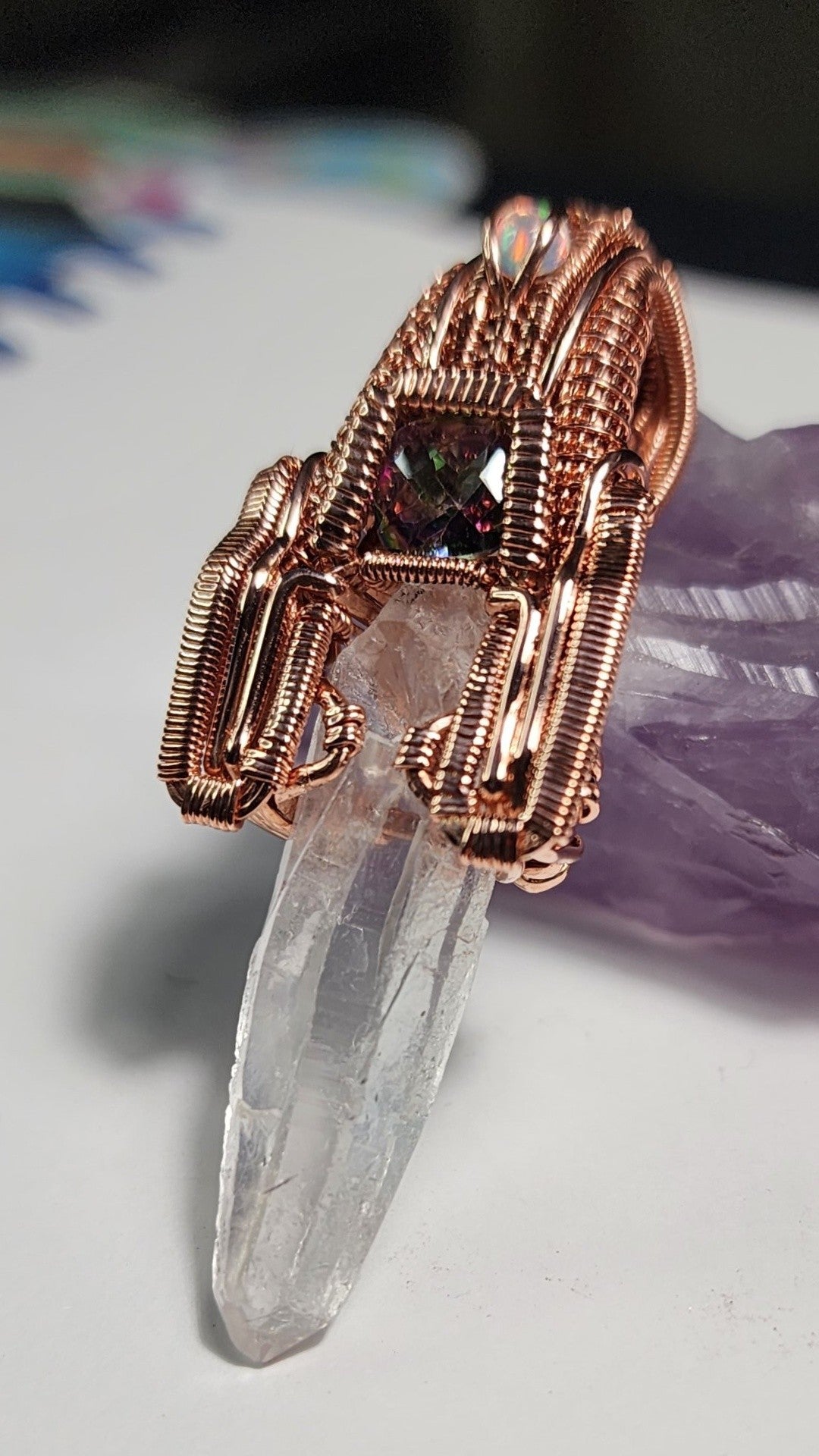 Quartz, Mystic Topaz, and Opal
