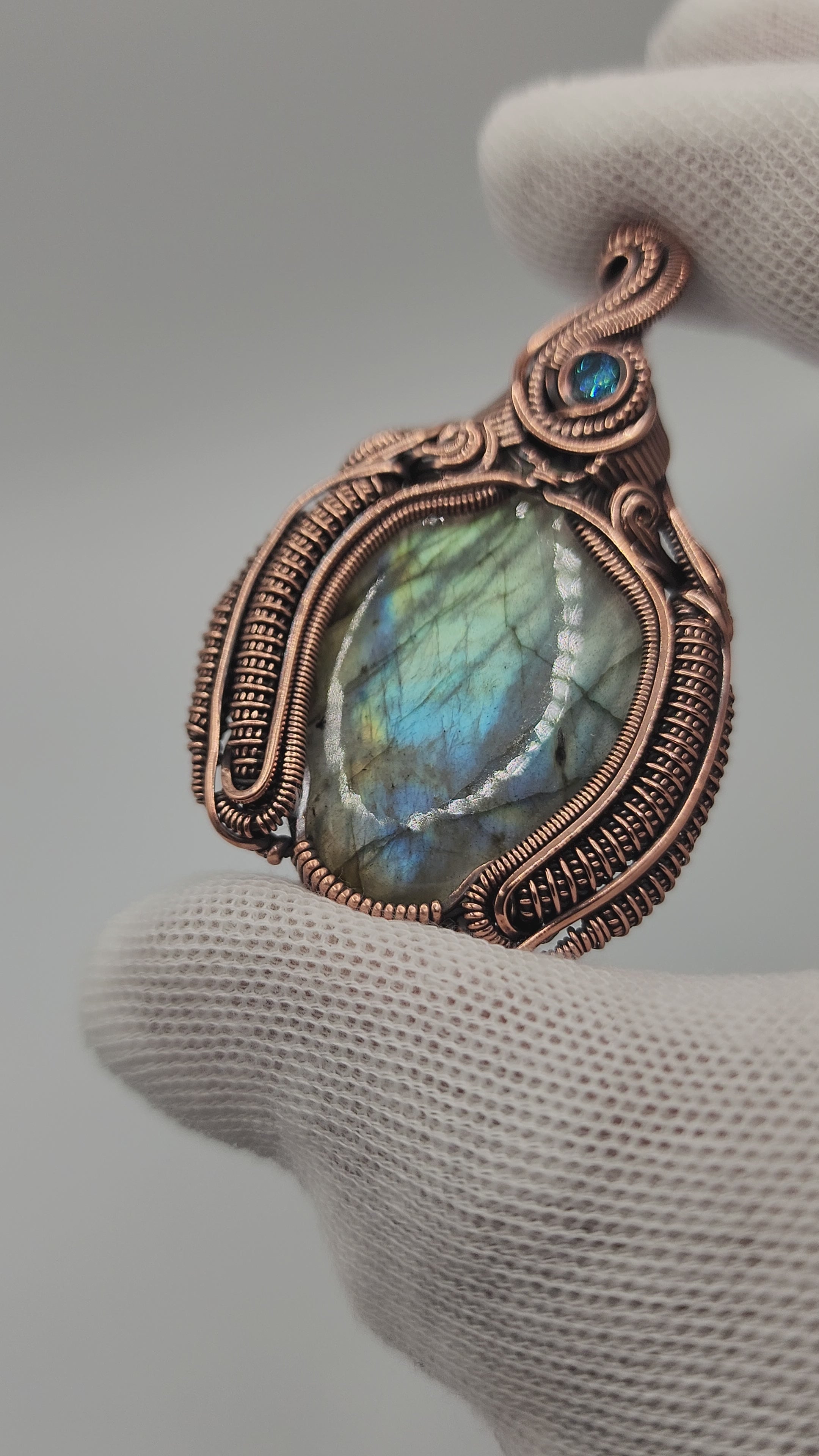 Labradorite and Blue Topaz