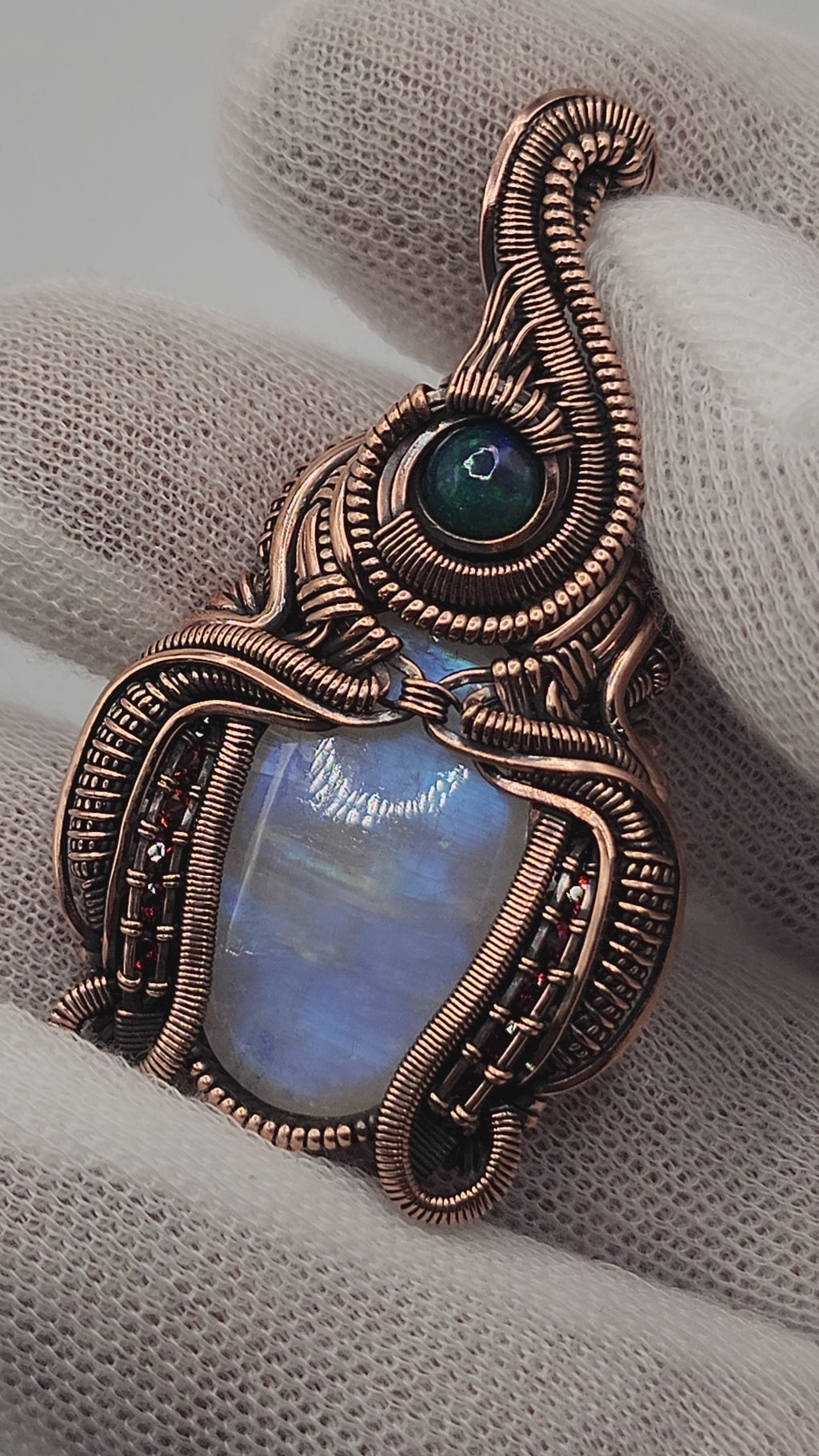 Moonstone and Black Opal