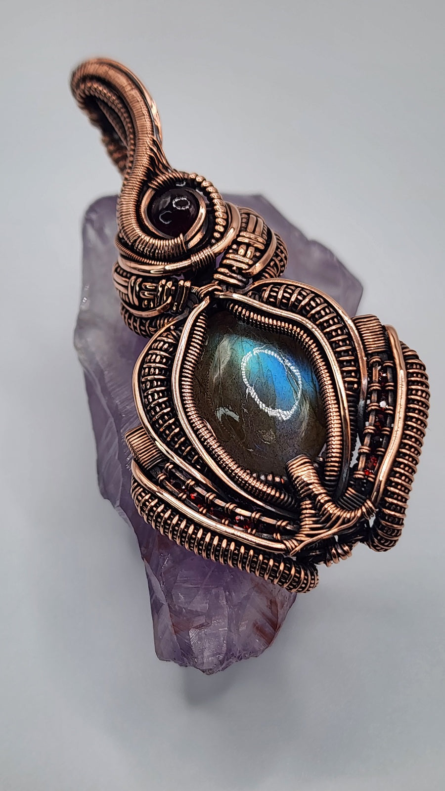 Labradorite, Garnet, Rhodolight Garnet