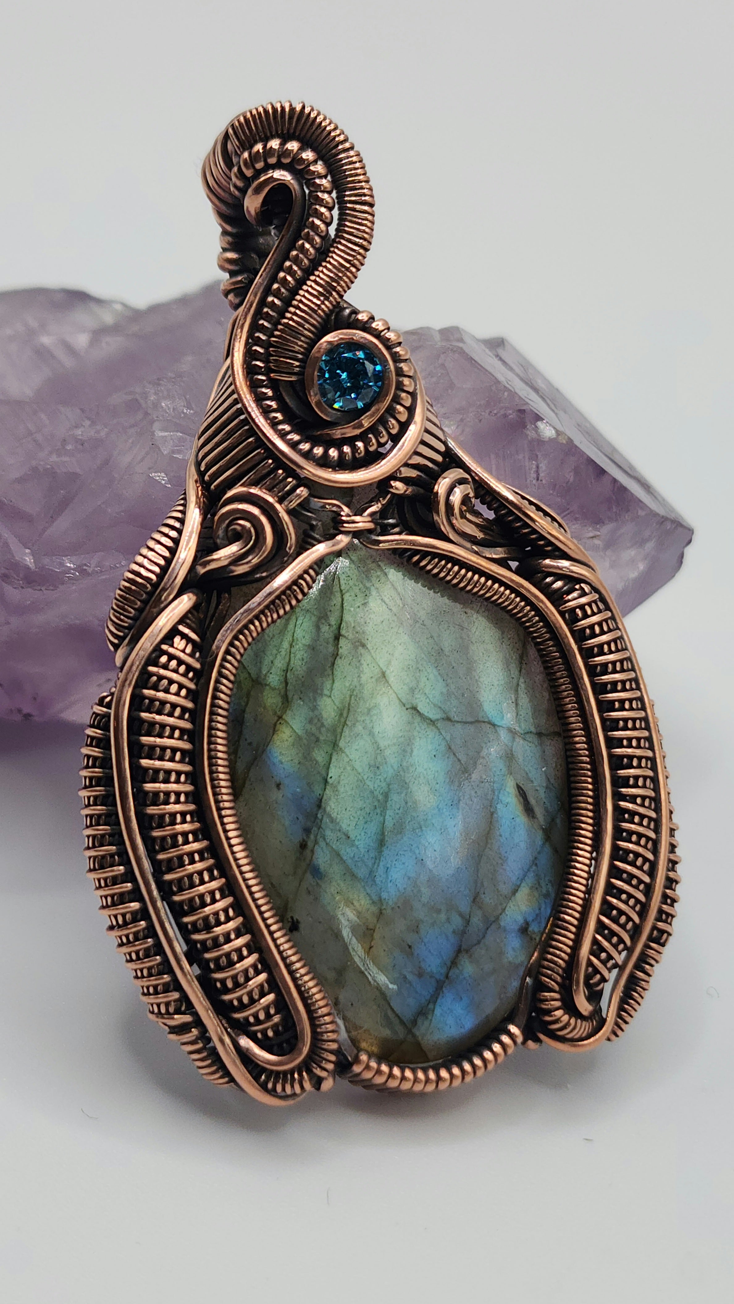 Labradorite and Blue Topaz