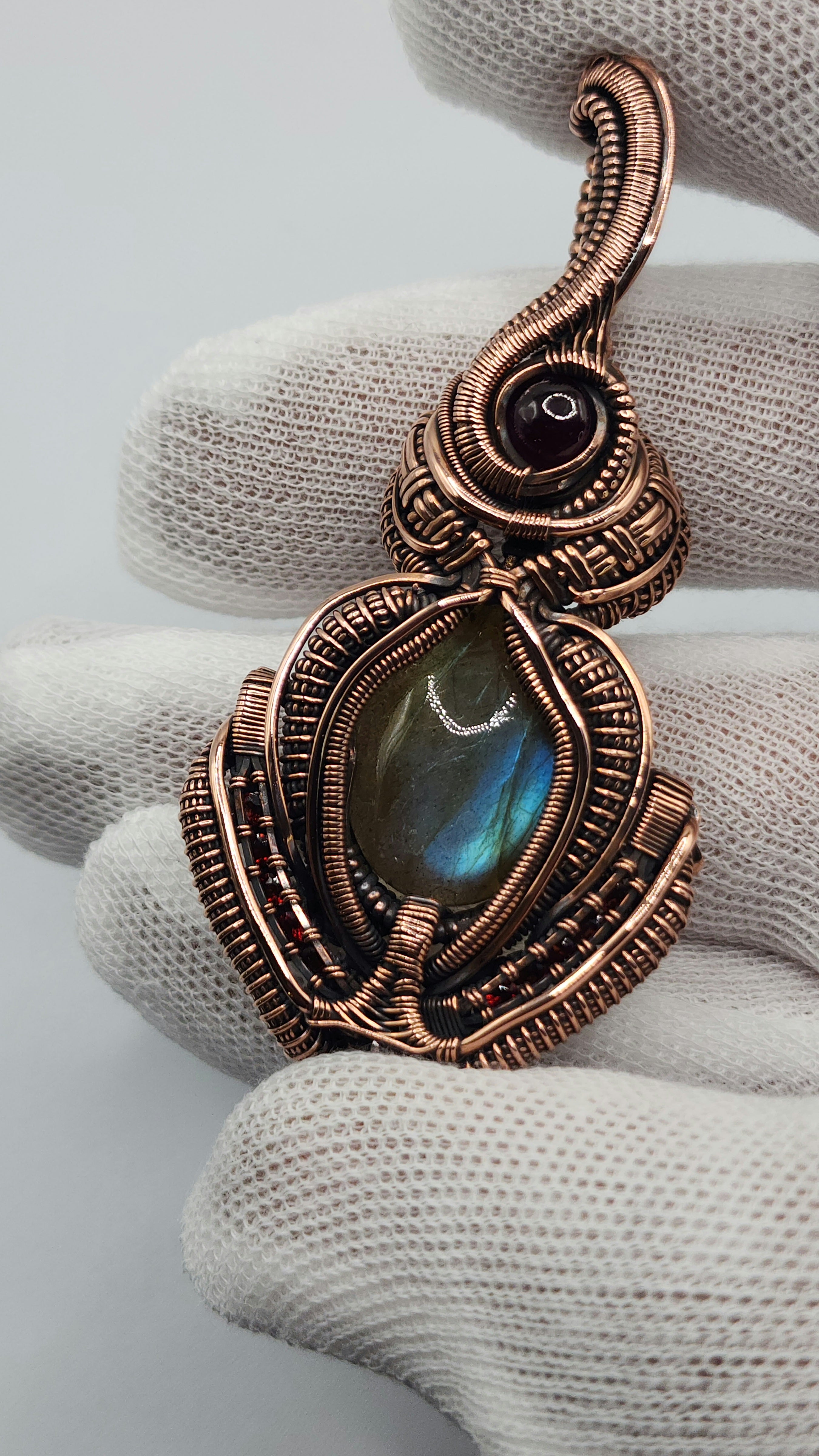 Labradorite, Garnet, Rhodolight Garnet