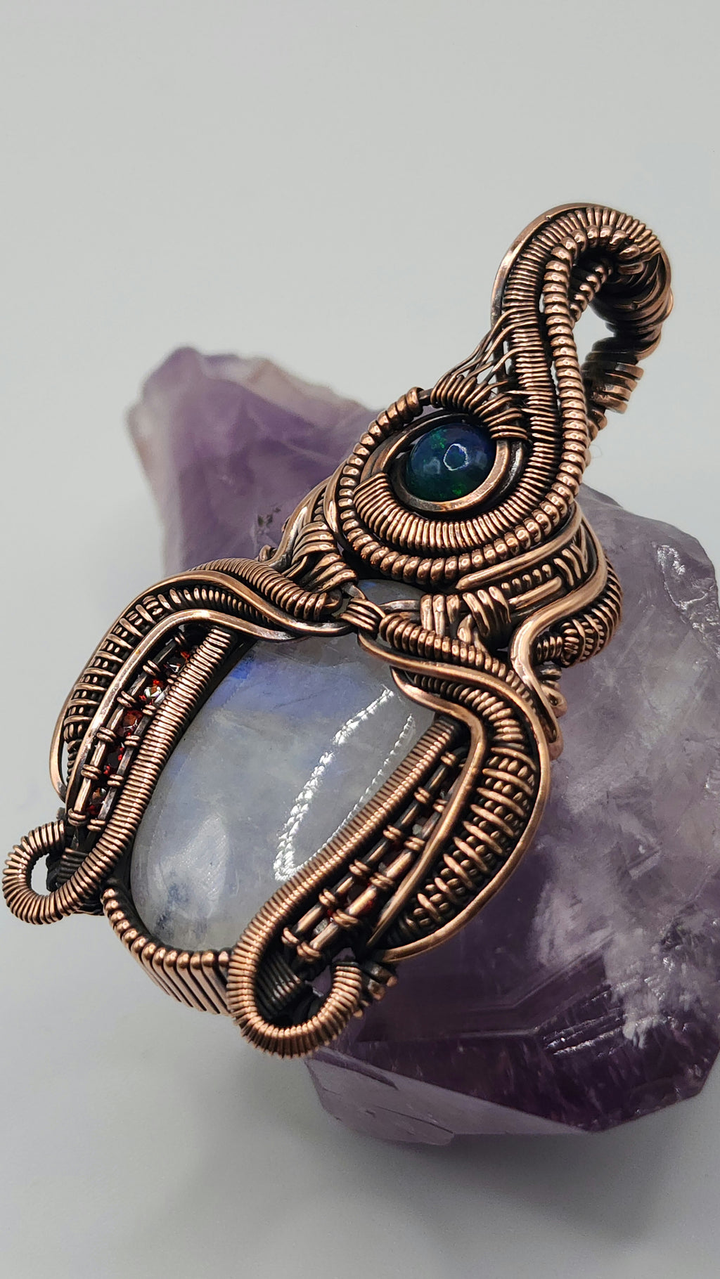 Moonstone and Black Opal
